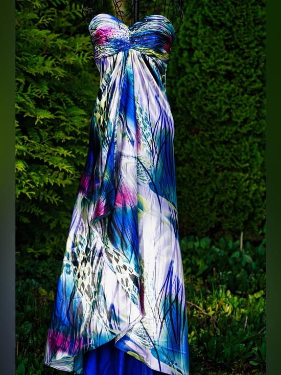 Cinderella Dresses & Skirts - Cinderella Multi-Color Abstract Print Gown - Size 6